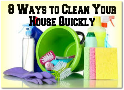 Tips for quick cleaning